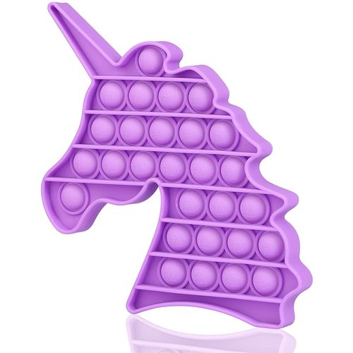 Empurra Estoura Bolha Unicornio - Cor Roxo TERRACO