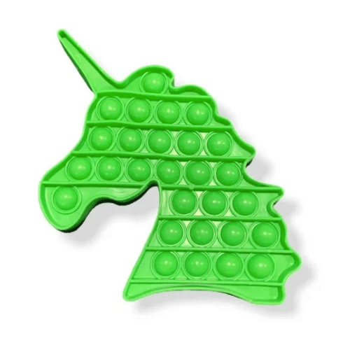Empurra Estoura Bolha Unicornio - Cor Verde TERRACO