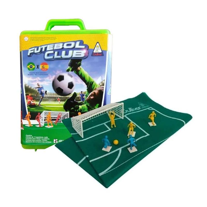 Jogo Futebol Club Brasil x Espanha Mundial Seleções Maleta Jogadores  Pintados Original Gulliver Brinquedo Presente