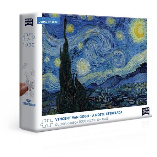 Quebra-Cabeca - Vincent Van Gogh - A Noite Estrelada - 1000 Pecas - Game Office TOYSTER