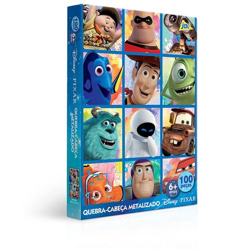 Quebra-Cabeca - Metalizado - 100 Pecas - Disney - Pixar TOYSTER