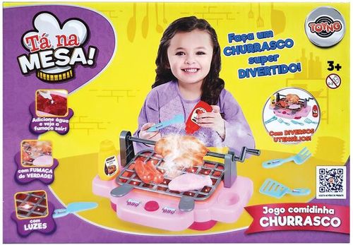 CHURRASQUEIRA A PILHA COM FUMACA TOYNG