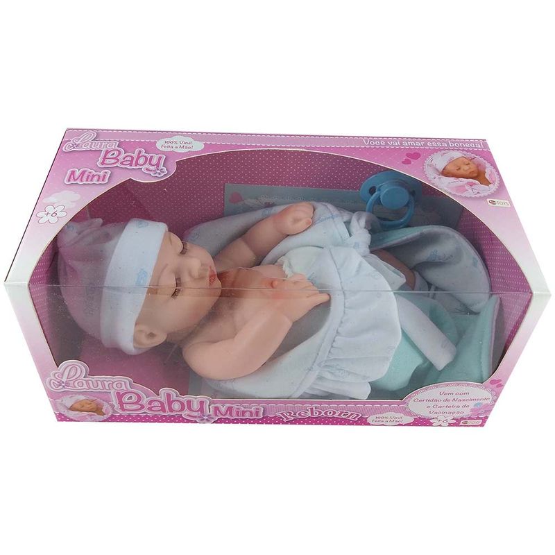 Boneca Bebe Reborn - Laura Baby - Mini Noah TERRACO