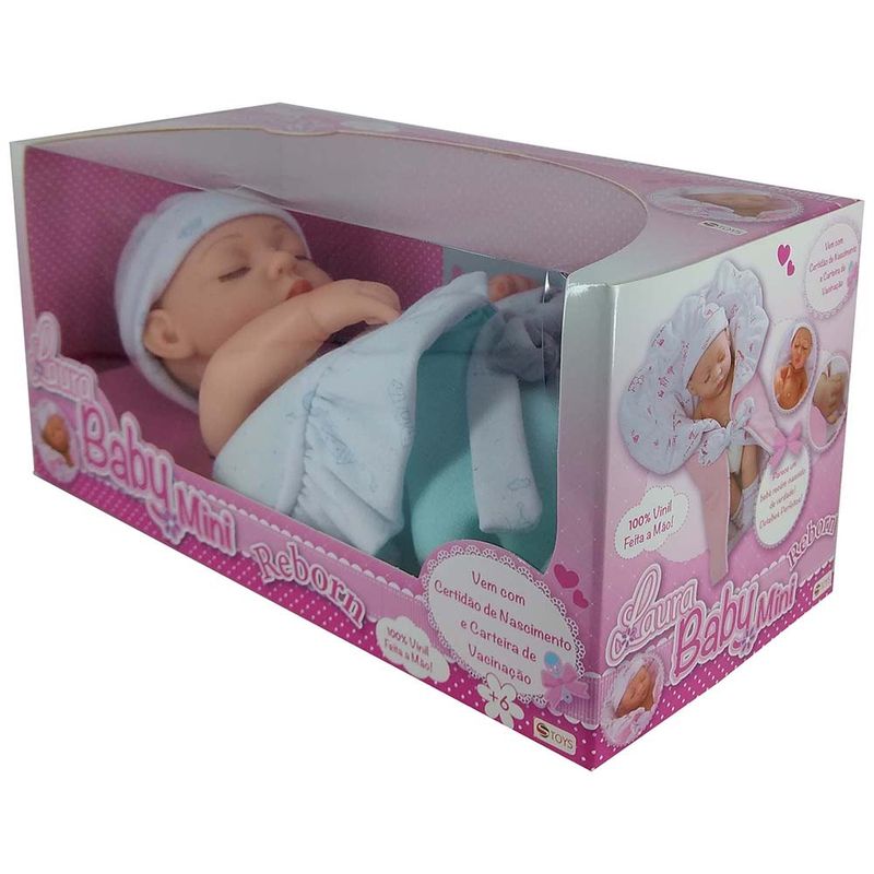 Boneca Bebe Reborn - Laura Baby Sweet - Jasmine TERRACO