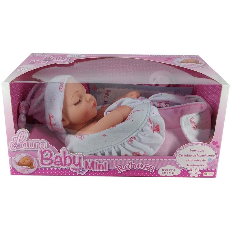 Boneca Bebe Reborn Laura Baby Gabriela Multicor : : Brinquedos  e Jogos