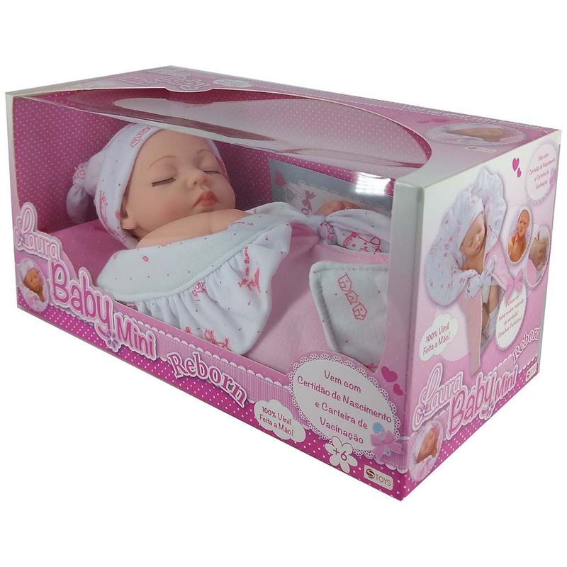 Boneca Bebe Reborn - Laura Baby Sweet - Jasmine TERRACO