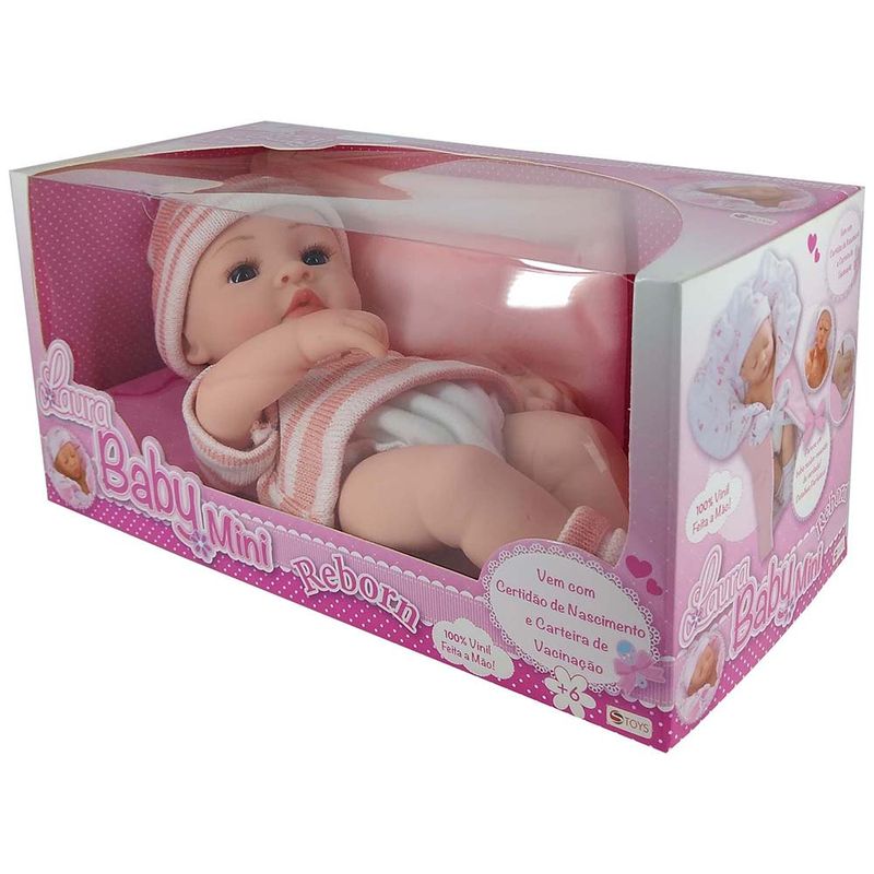 Boneca Reborn Laura Baby Pietra com AcessÃ³rios NPK Doll