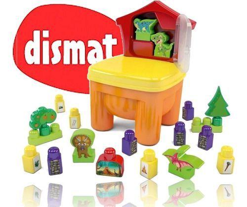 Cadeirinha Dinossauro Blocolandia Imaginacao - Brinkadeira Dinossauros DISMAT