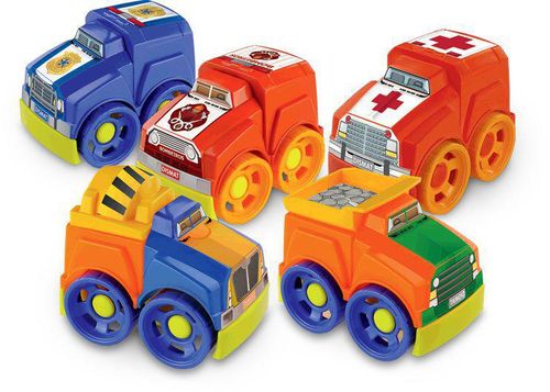 Cadeirinha Brinkadeira Big Friends 21 Pecas - Vermelho com Azul e Amarelo DISMAT