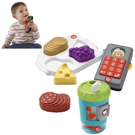 KIT EDUCATIVO 3 EM 1 COM LUZ E SOM FISHER PRICE MATTEL