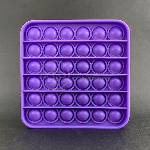Empurra Estoura Bolha - Quadrado - Cor Roxo TERRACO