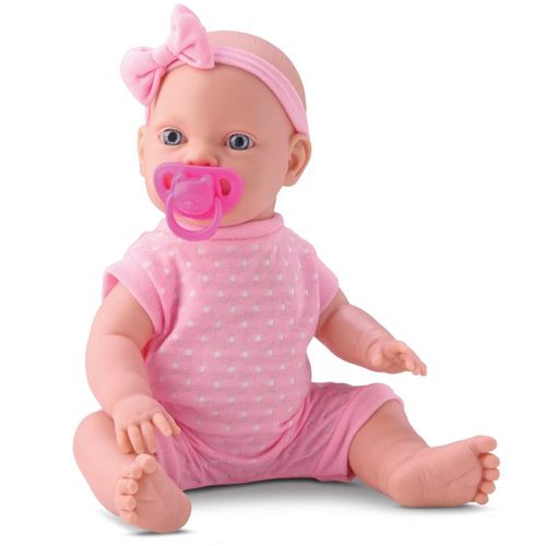 Boneca Little Baby Dolls - Faz Xixi- Rosa com Poa BAMBOLA BRINQUEDOS