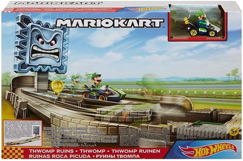 Pista Hot Wheels - Mario Kart - Luigi e as Ruinas Thwomp - MATTEL