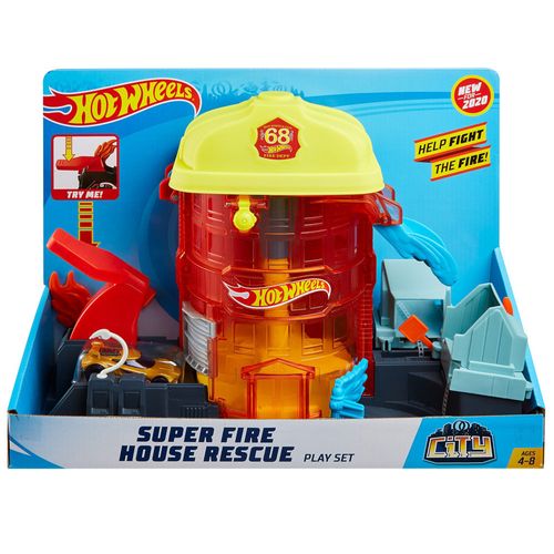 Hot Wheels Pista Super Quartel Dos Bombeiros GJL06 MATTEL