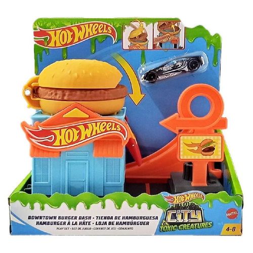 Pista Hot Wheels Loja De Hamburguer Gjk73 MATTEL