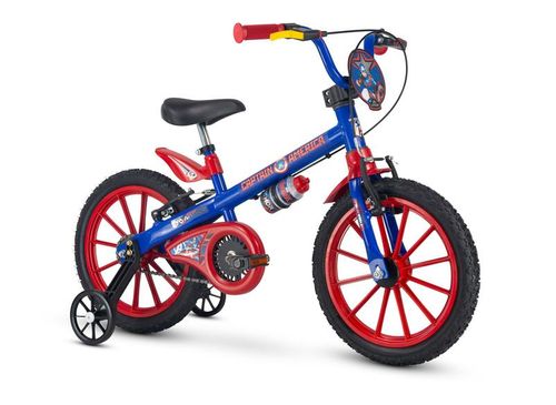 BICICLETA ARO 16 CAPITAO AMERICA NATHOR INDUSTRIA E C