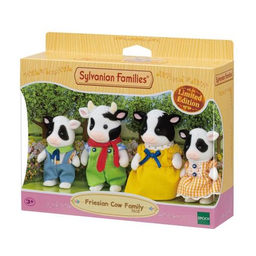 Bonecas - Sylvanian Families - Edicao Especial Familia Das Vacas - 5618 EPOCH MAGIA