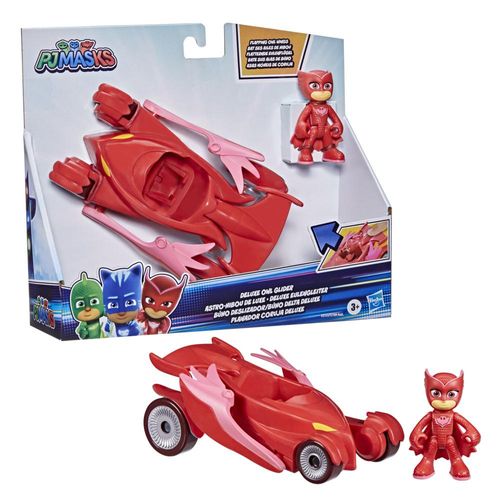 Veiculo e Mini Boneco - PJ Masks - Corujita - Deluxe - Vermelho HASBRO
