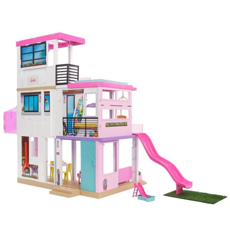 Playset Barbie com Boneca - Casa Mobiliada 360 Graus - Mattel