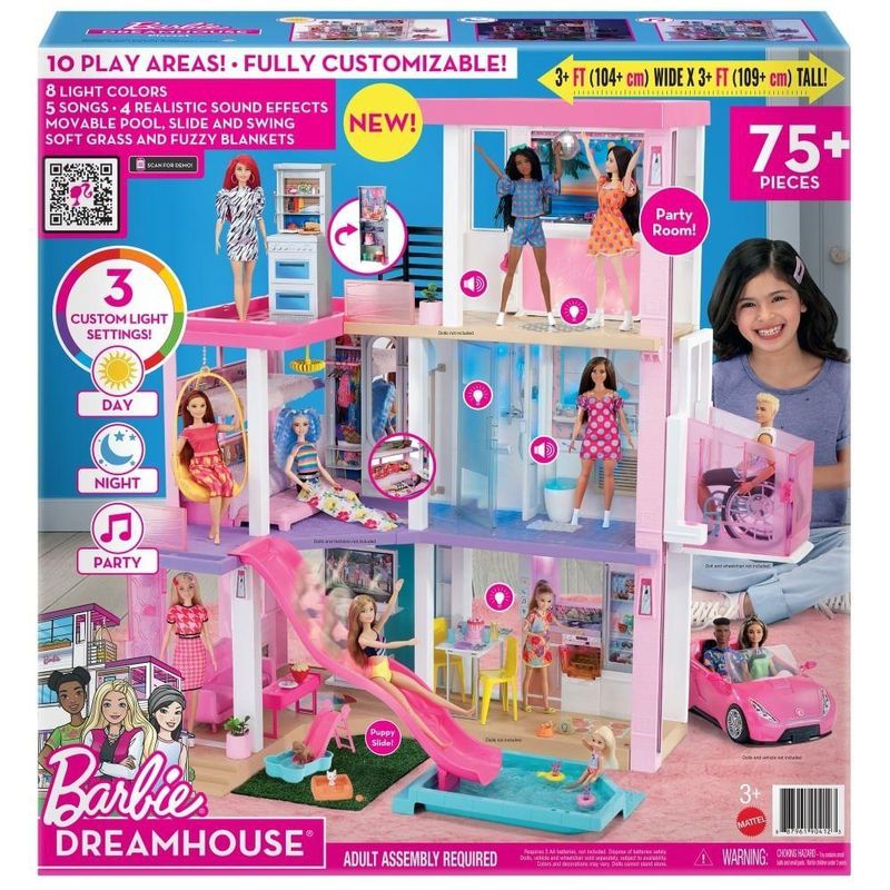 Antiga Casa dos Sonhos da Barbie  Sala da barbie, Barbie casa dos sonhos,  Casinha de boneca barbie