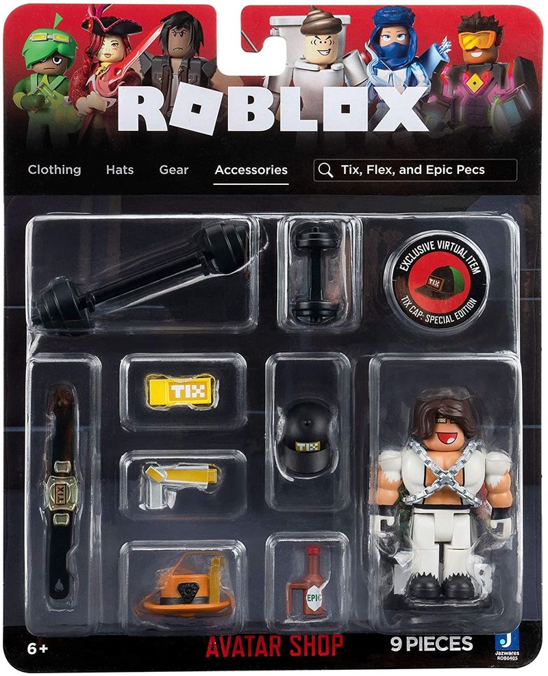 Roblox Figuras Avatar Shop Tix, Flex, and Epic Pecs SUNNY BRINQUEDOS