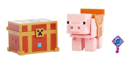 Figura Articulada - Minecraft - Dungeons - Piggybank - GNC23 MATTEL