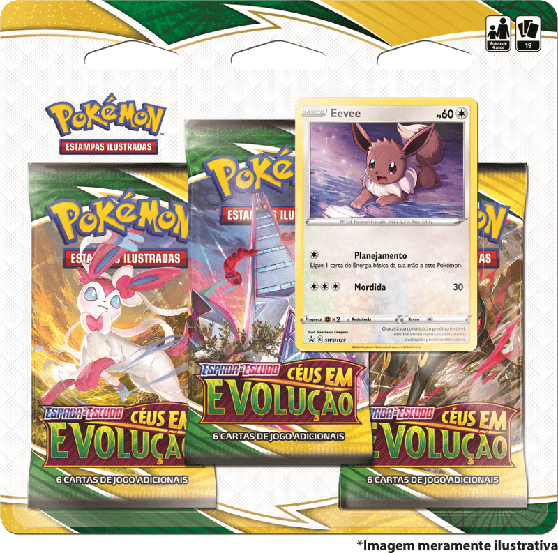 Kit Carta Pokémon Todas Evoluções Do Eevee