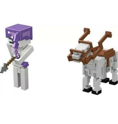 Conjunto com figuras articuladas - Batalha do Cavaleiro Esqueleto - Minecraft MATTEL