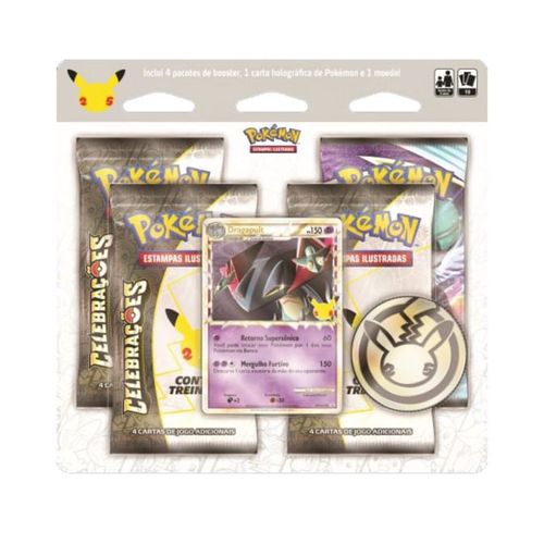 Blister Quadruplo Pokemon Celebracoes - Dragapult - 30635 COPAG DA AMAZONIA