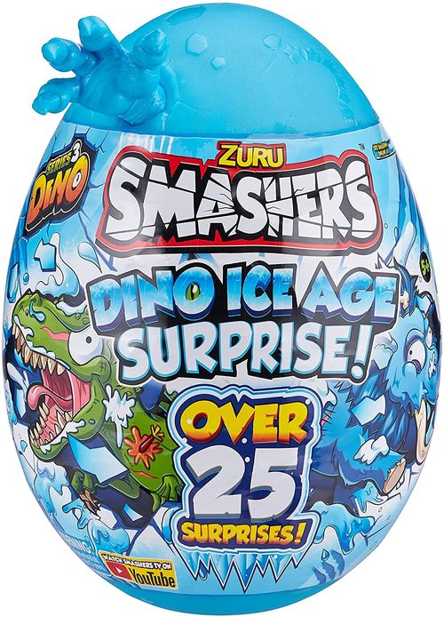 Smashers Ovo Dino Ice Surpresa Grande - Smashers Dino Ice Age Surprise - Azul START
