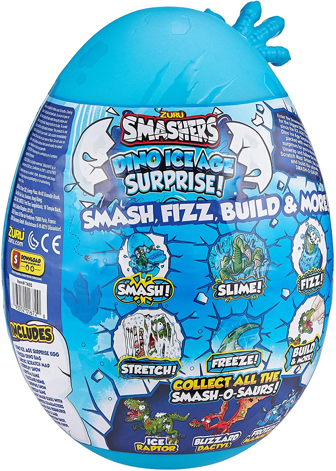 Ovo Smashers - Dino Ice Age - Tricerátopo - Fun - superlegalbrinquedos