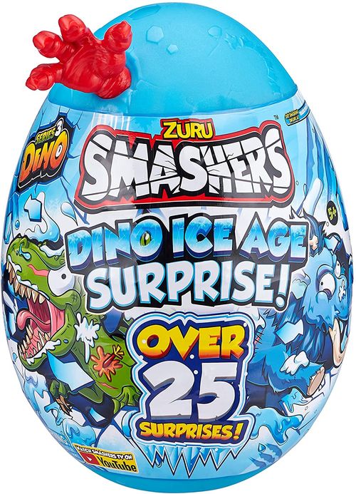 Smashers Ovo Dino Ice Surpresa Grande - Smashers Dino Ice Age Surprise - Vermelho START