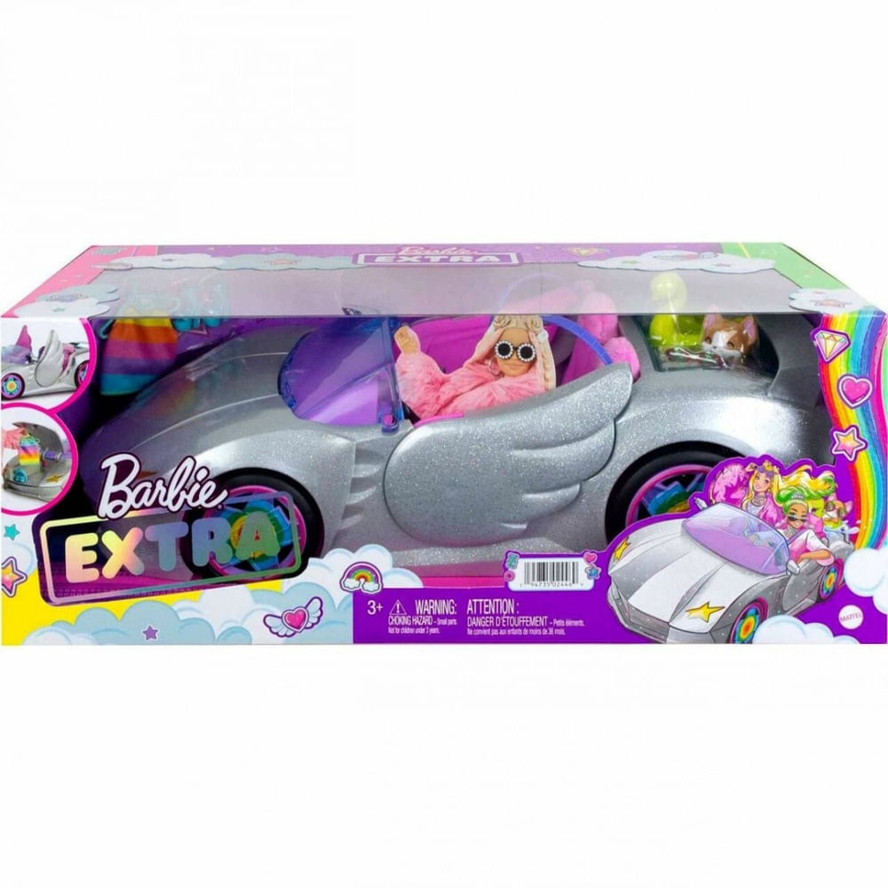 Barbie and hot sale car set