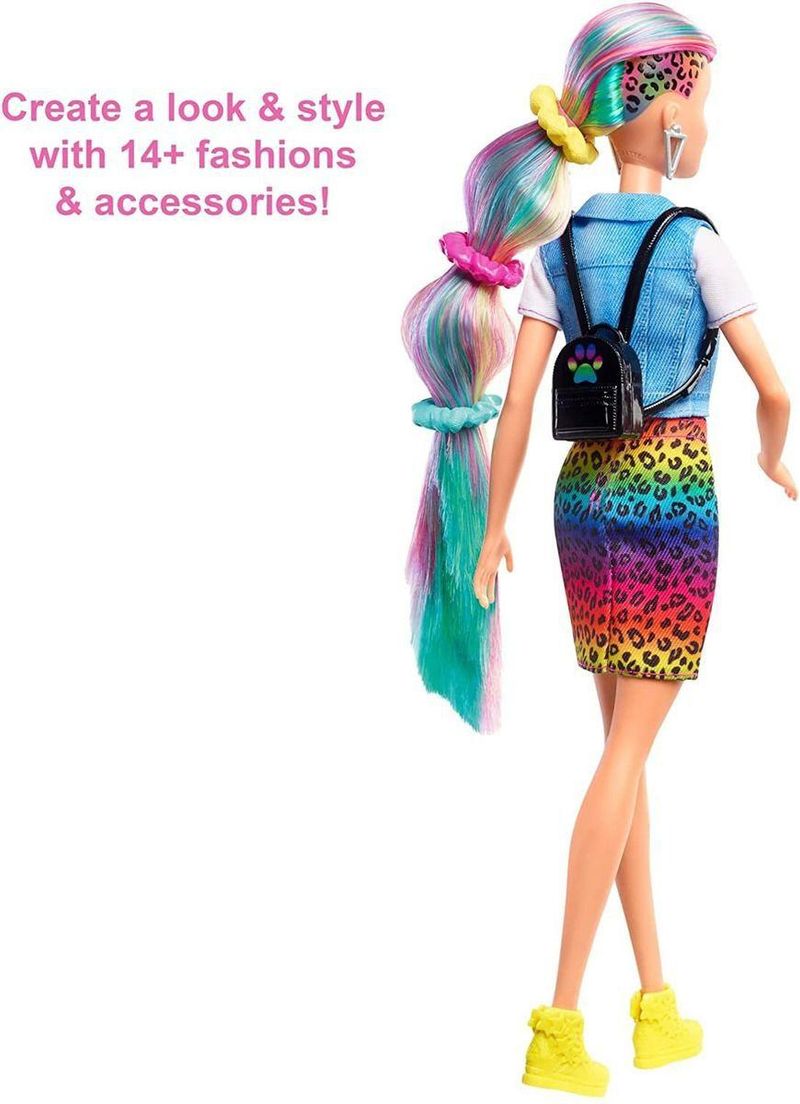 Look Roupa Boneca Barbie Fashion Estilosa Menina Mattel - Colorido