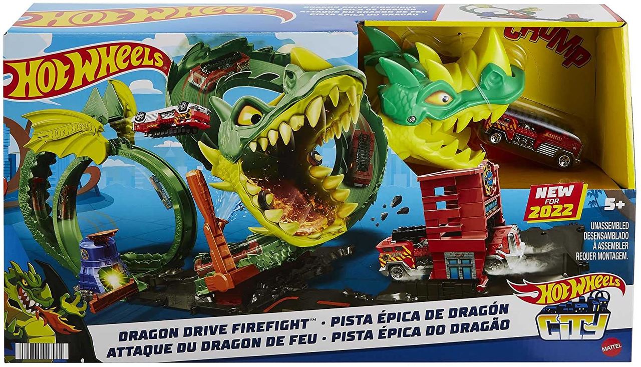 Pista Hot Wheels City Pista Epica Do Dragao Mattel em Promoção na