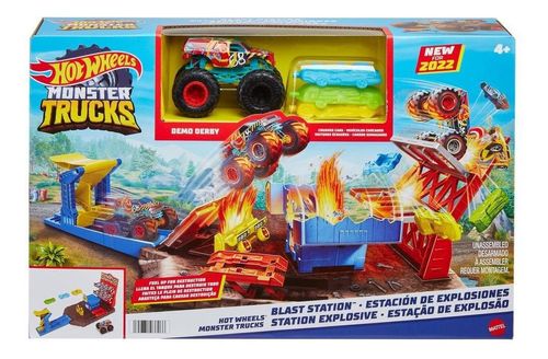 Hot Wheels Monster Trucks Blast Station MATTEL