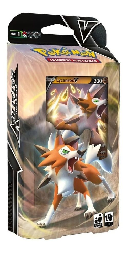 Cartas - Pokemon Deck - V-Lycanroc COPAG DA AMAZONIA