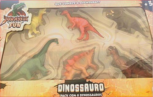 Dinossauros - Jurassic Fun -  Dino Pack Com 6PCS MULTIKIDS