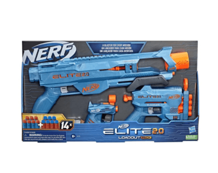 Conjunto de Lanca Dardos - Nerf - Elite 20 - Loadout -3 Lancadores e 14 Dardos - Hasbro HASBRO