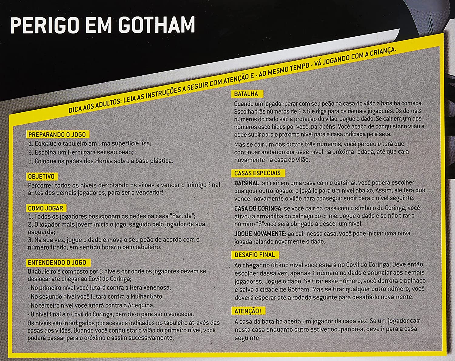 Batman: Arkham City ganha jogo de tabuleiro que traz batalhas contra vilões