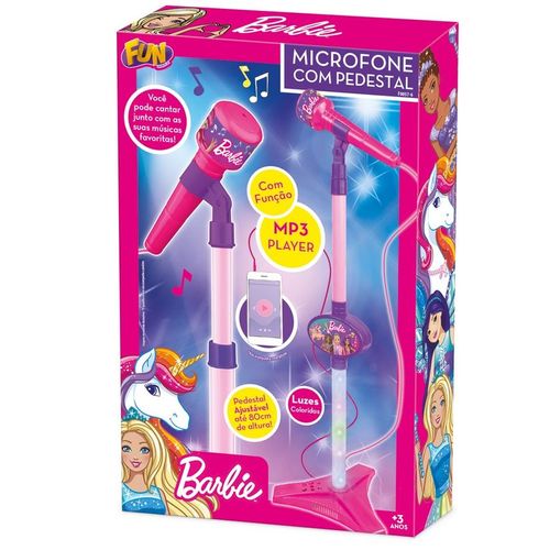 Boneca - Barbie - Microfone Dreamtopia Com Pedestal BARAO
