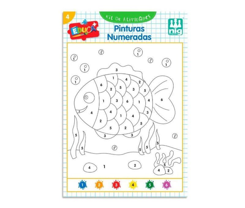 Kit de Pinturas e Atividades Infantil Educa+ 0480 Nig Brinquedos -  TudodeFerramentas - Levando Praticidade ao seu Dia a Dia