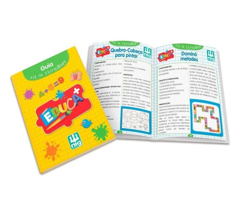 Kit de Pinturas e Atividades Infantil Educa+ 0480 Nig Brinquedos -  TudodeFerramentas - Levando Praticidade ao seu Dia a Dia