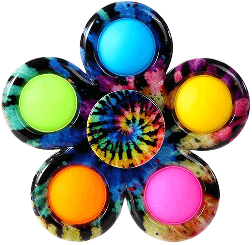 Pop-it Spinner com furos - Colorido - 7160 TERRACO
