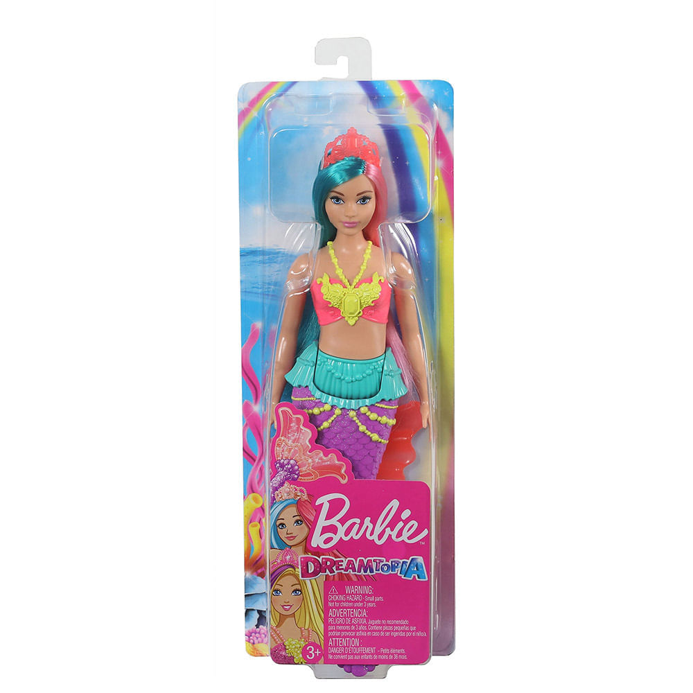 Original barbie dreamtopia crayola sereia barbie boneca brinquedos