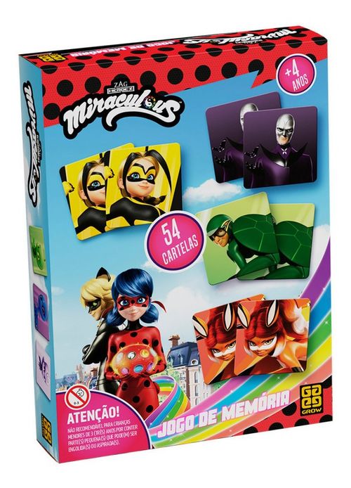 Jogo - Memoria Miraculous GROW