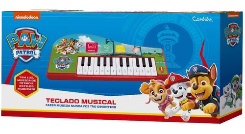 Instrumento Musical -  Teclado Musical Paw Patrol - Patrulha Canina CANDIDE