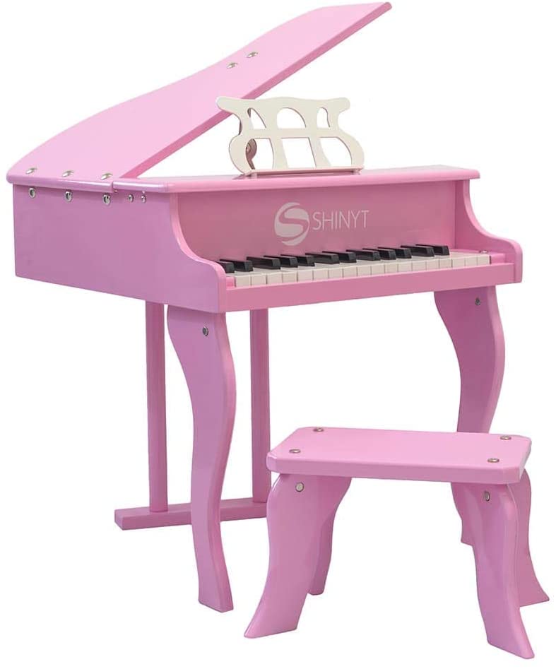 Teclado Infantil Musical Piano Bebê Show Music Brinquedo Dó Ré Mi Fá Só Lá  Si Rosa no Shoptime