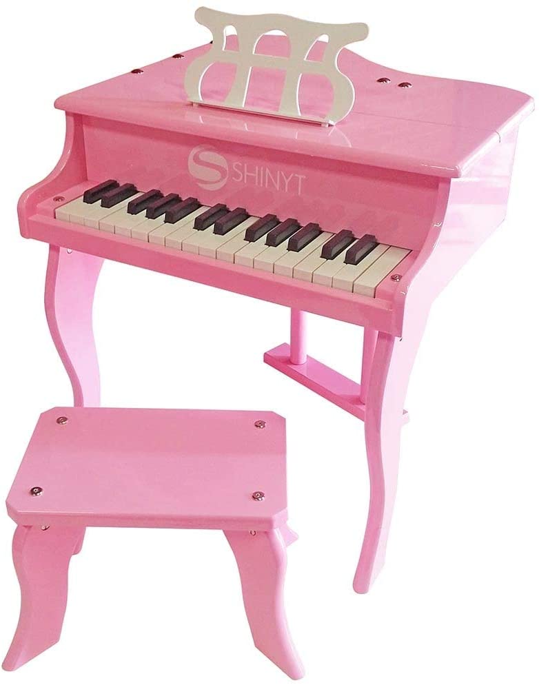 Piano Infantil Rosa com Teclas - 000290 TERRACO