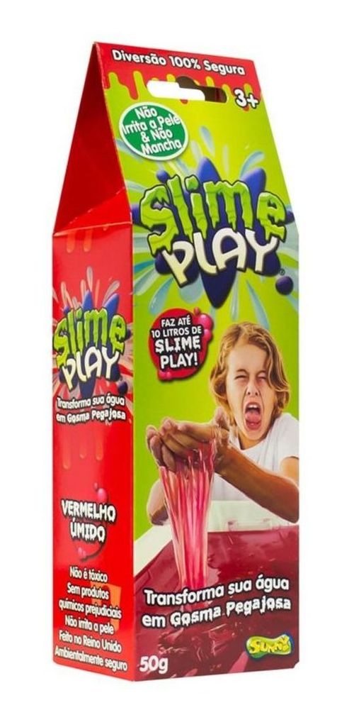 Slime Play Green 50G - Vermelho SUNNY